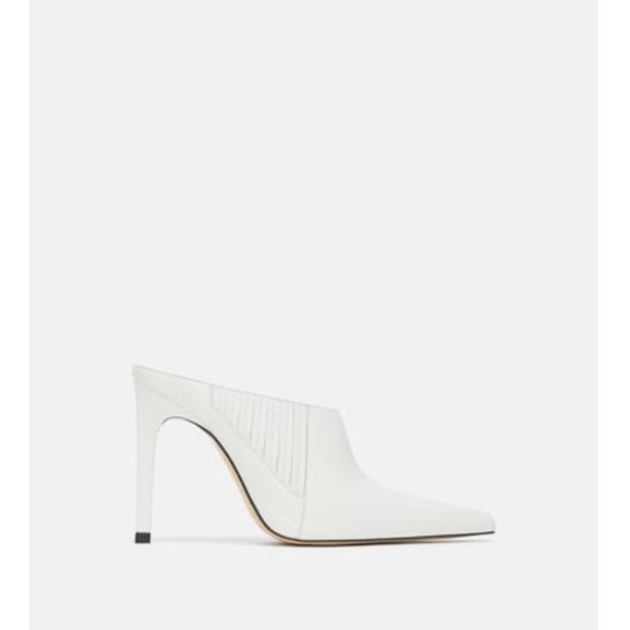 NWOT Zara pointed white heels - Picture 1 of 7
